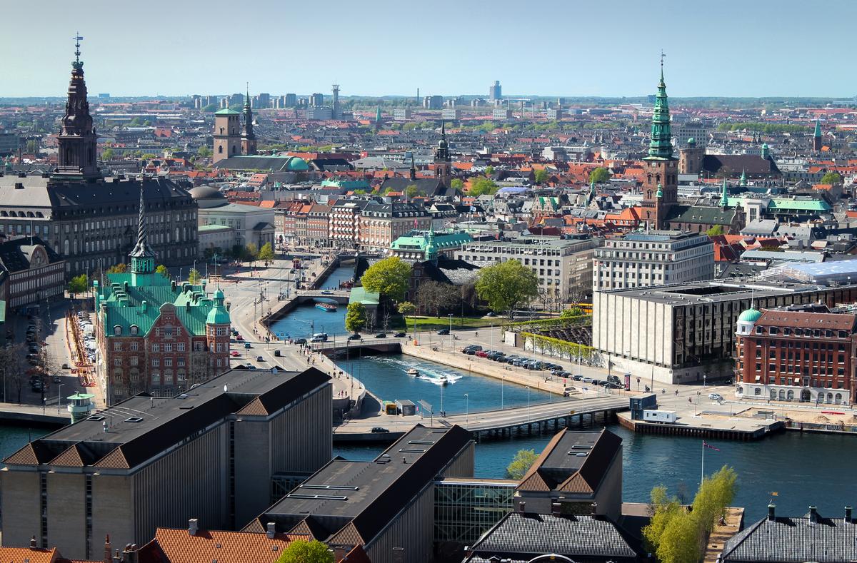 View of Copenhagen city